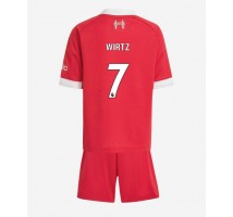 Liverpool Florian Wirtz #7 Koszulka Podstawowa dzieci 2025-26 Krótki Rękaw (+ krótkie spodenki)
